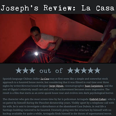 Joseph’s Review: La Casa